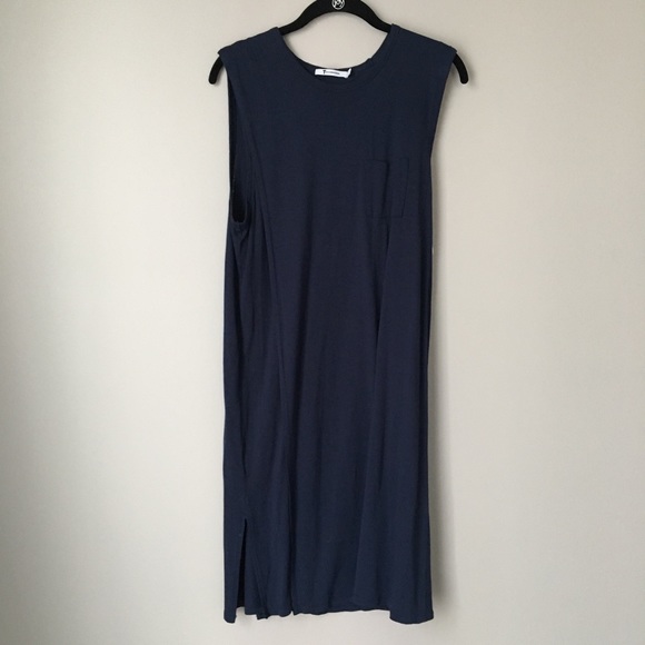 T by Alexander Wang Dresses & Skirts - T by Alexander Wang Navy Layered T-Shirt Dress